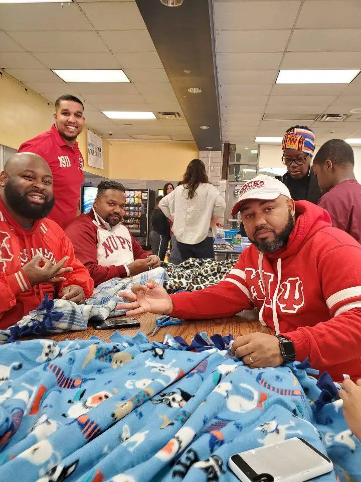 AAANupes Volunteering at Cheltenham High School's MLK Day Event